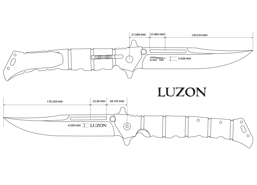 LARGE LUZON Cold Steel Knives